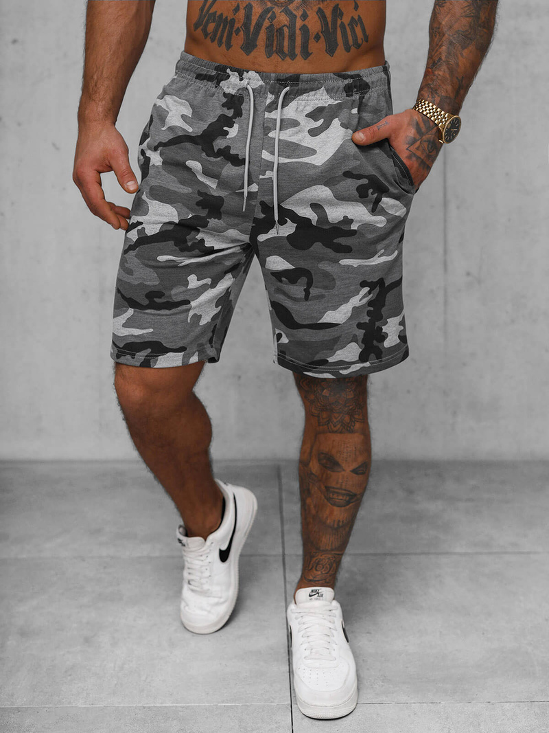 Herren Sportshorts Grau OZONEE JS/8K283/2