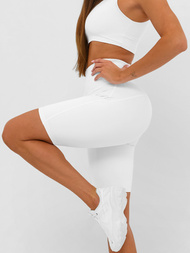 Damen Kurze Leggings Weiß JS/17K583/1
