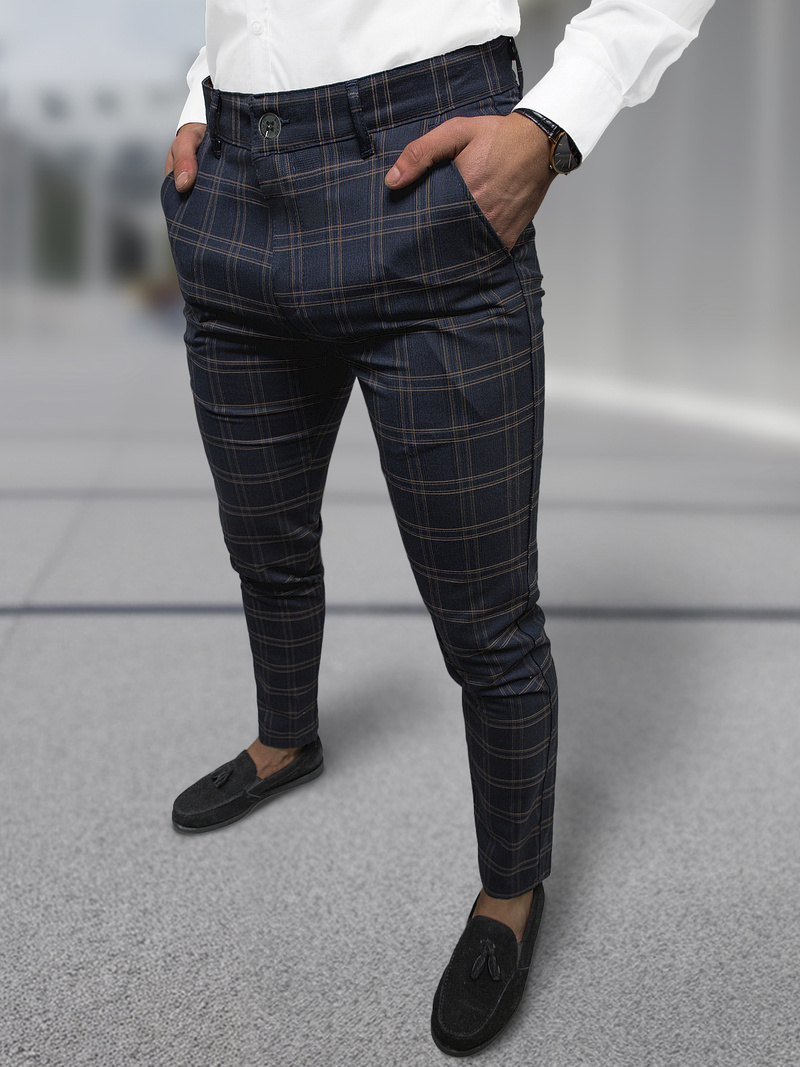 Herren Chino Hose Dunkelblau OZONEE DJ/5632