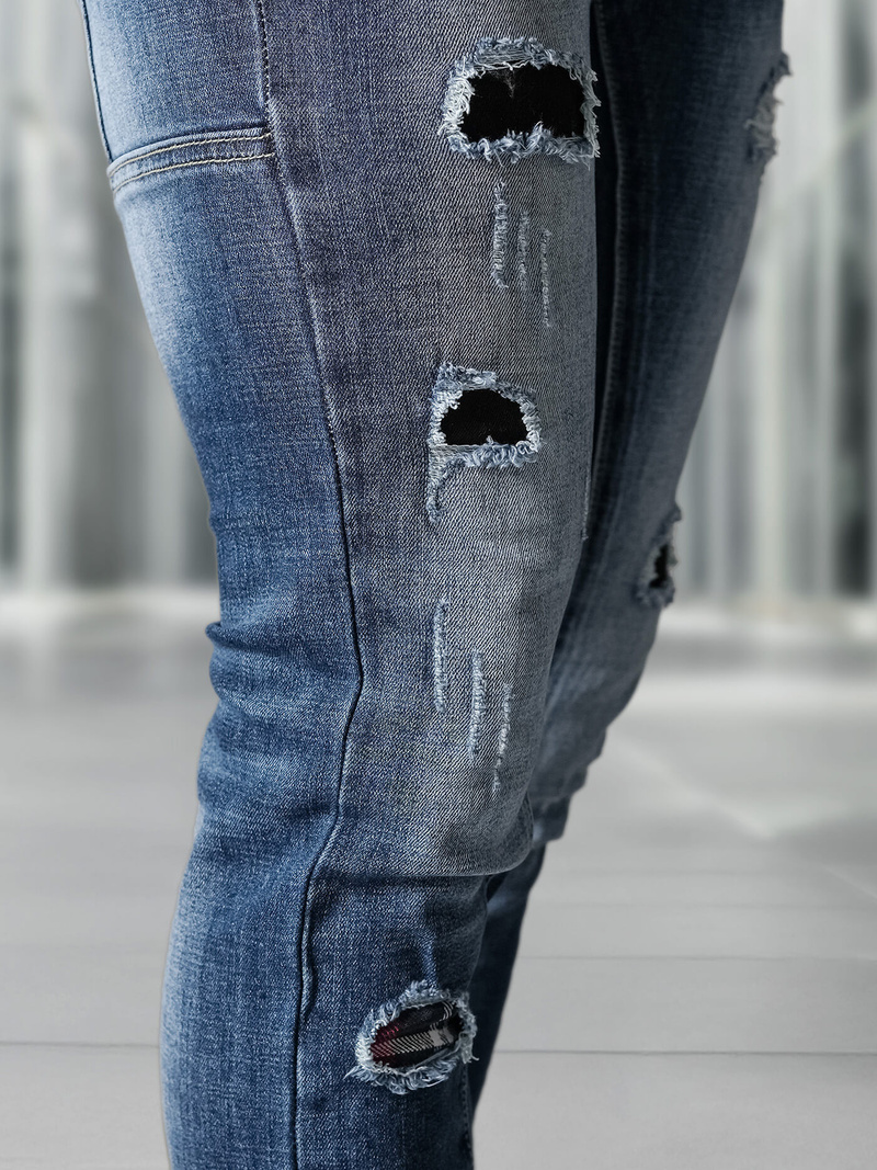 Herren Jeanshose Blau OZONEE NB/MP0050BZ