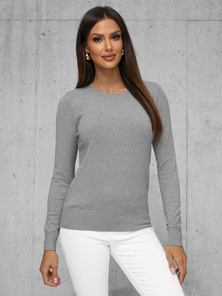 Damen Pullover Dunkelgrau OZONEE JS/8005/3