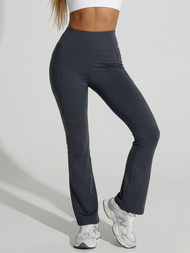 Damen Leggings mit Breiten Beinen Anthrazit JS/35K1603/5Z
