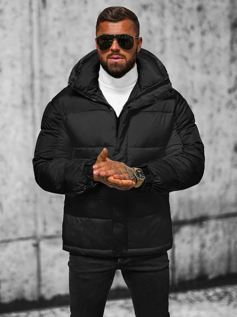 Herren Jacke Schwarz OZONEE JS/31M5008