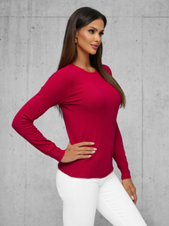 Damen Pullover Weinrot OZONEE JS/8005/5