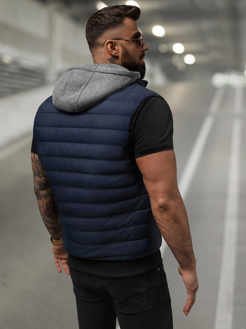 Herren Weste Dunkelblau OZONEE JS/8M983/215