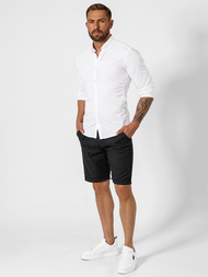 Herren Chino Shorts Schwarz OZONEE TMK/DC809/1Z