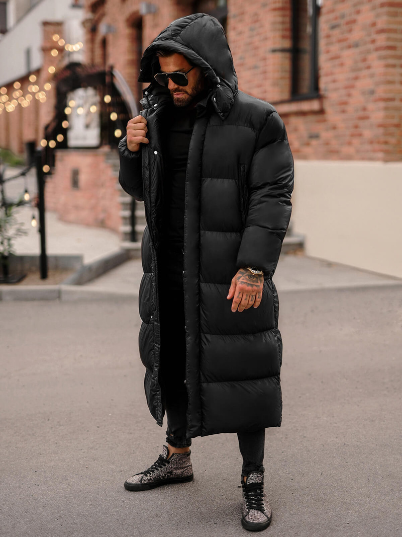 Herren Winterjacke Schwarz OZONEE O/M3202Z