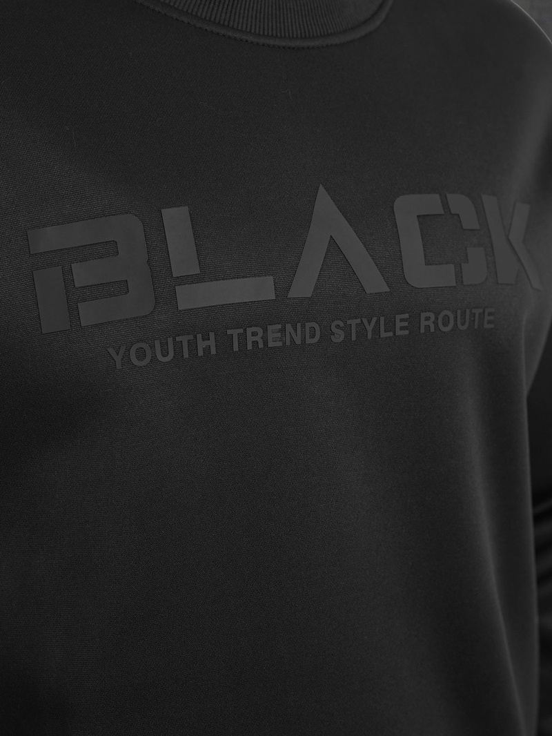 Herren Sweatshirt Schwarz OZONEE JS/8B1992/3