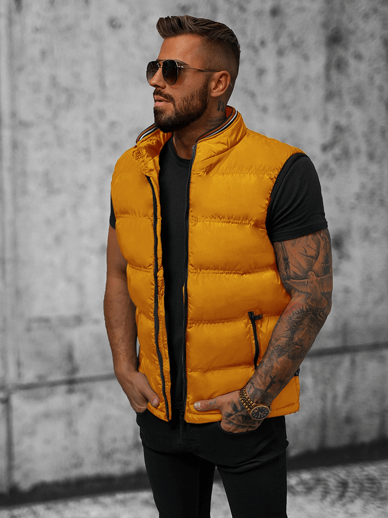 Herren Weste Gelb OZONEE N/7131Z