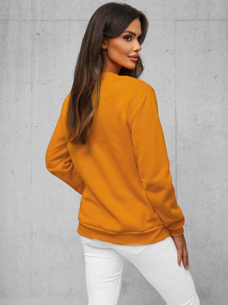 Damen Sweatshirt Camel OZONEE JS/W01Z