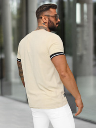 Herren T-shirt Beige OZONEE O/QS11628