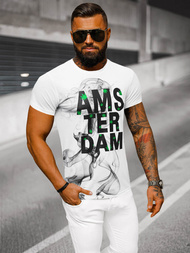 Herren T-shirt Weiß OZONEE O/T128/1