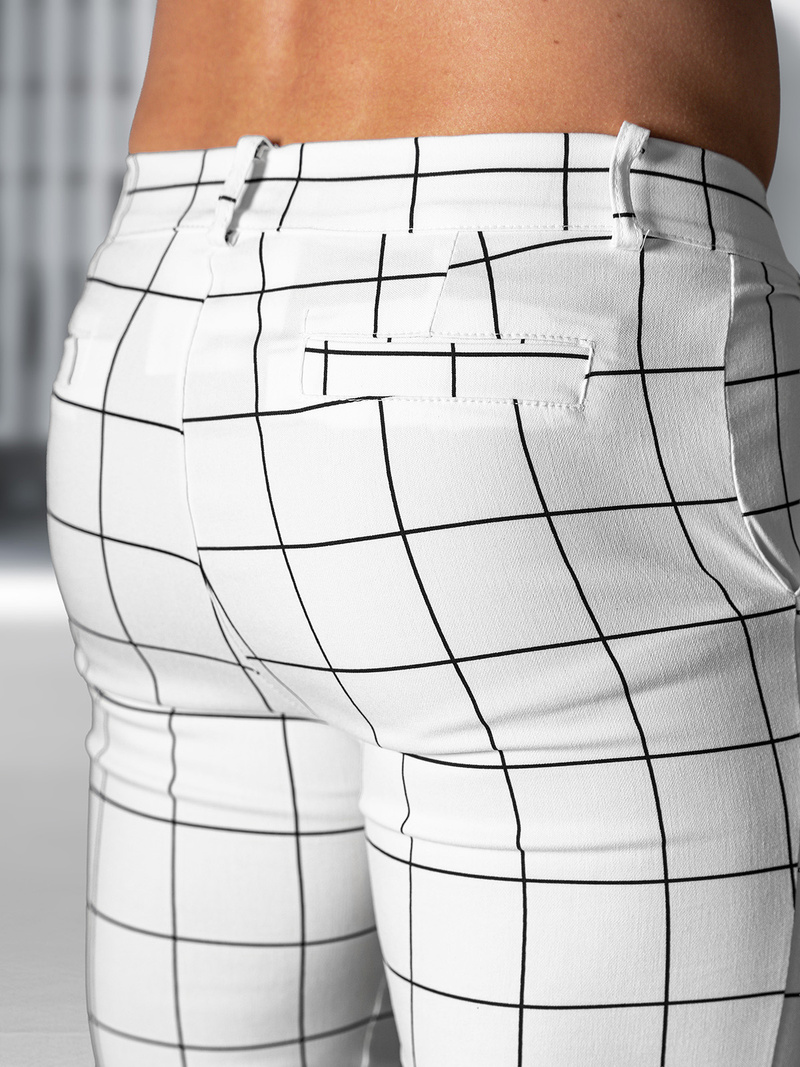 Herren Chino Hose Weiß OZONEE O/P4009Z