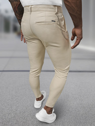 Herren Chino Hose Beige OZONEE DJ/3300