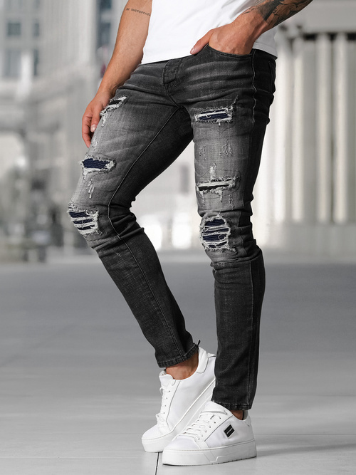 Herren Jeanshose Schwarz OZONEE NB/MP0075NZ