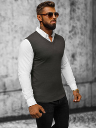 Herren Pullover Anthrazit OZONEE NB/MM6005/3Z