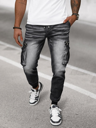 Herren Jogger Jeanshose Schwarz OZONEE NB/MP0108N