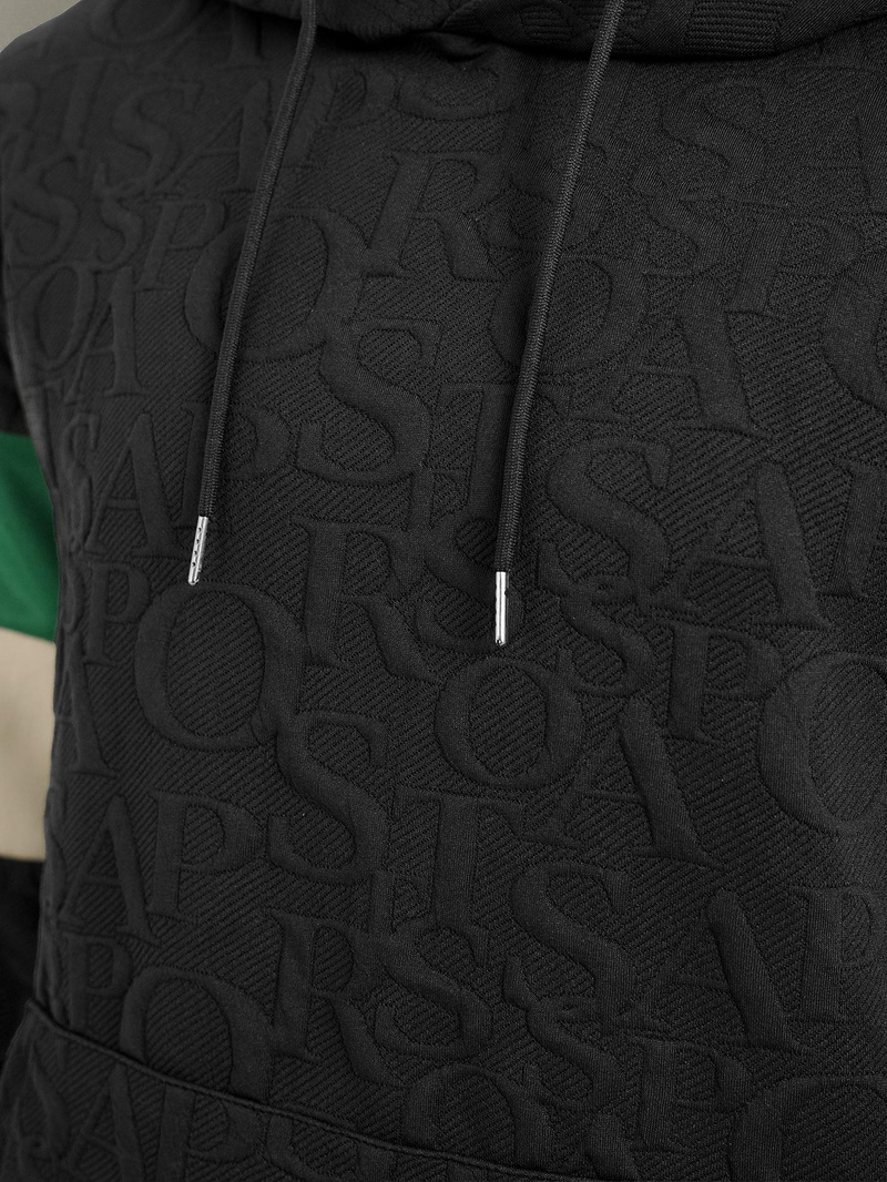 Herren Kapuzenpullover Schwarz OZONEE JS/3B578