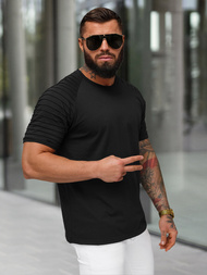 Herren T-shirt Schwarz OZONEE JS/8T88/3Z