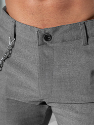 Herren Chino Hose Dunkelgrau OZONEE DJ/3300Z