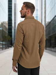 Herren Hemd Braun OZONEE V/V187