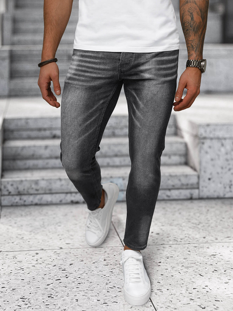 Herren Jeanshose Anthrazit OZONEE NB/MP0199GS