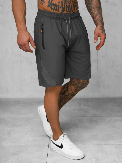 Sportshorts für Herren Anthrazit OZONEE JS/12K1800/5