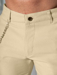 Herren Chino Hose Beige OZONEE DJ/3300Z