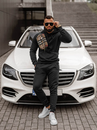 Herren Sportanzug Schwarz OZONEE JS/68C10381/3Z