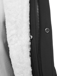 Herren Winterjacke Schwarz-Weiß OZONEE O/5832Z