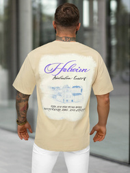 Herren T-shirt Beige OZONEE O/YN2/632