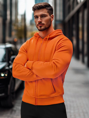 Herren Kapuzenpullover Orange OZONEE JS/2008Z