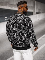 Herren Sweatshirt Schwarz OZONEE JS/8B1219/3