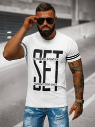 Herren T-shirt Weiß OZONEE O/8T1275/1