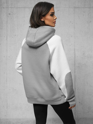 Kapuzenpullover Grau OZONEE O/SWE23037Z