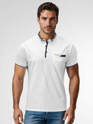 Herren Poloshirt Weiß OZONEE O/QQ923