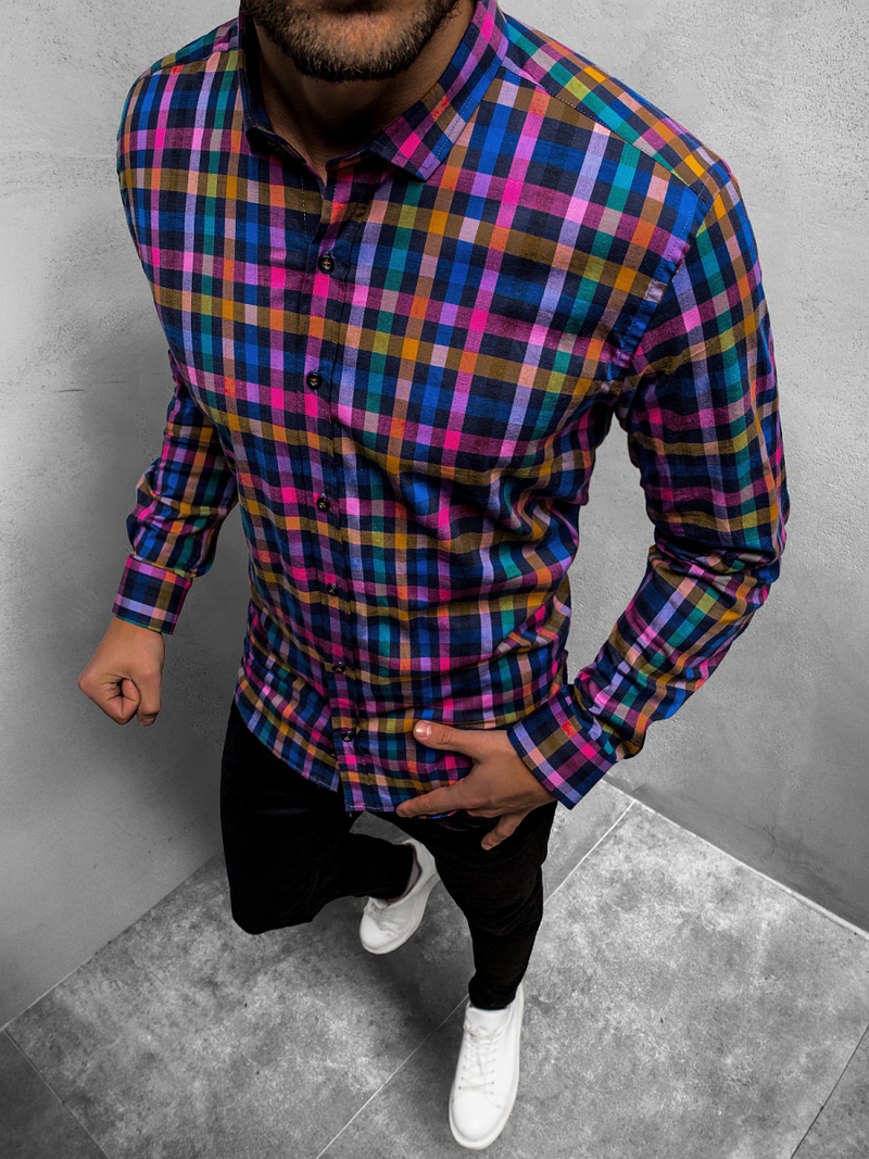 Herren Hemd Farbig OZONEE O/3011/08