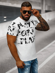 Herren T-shirt Weiß OZONEE O/8T1280/1