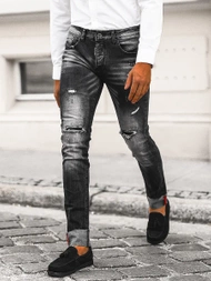 Herren Jeanshose Schwarz OZONEE NB/MP0126N