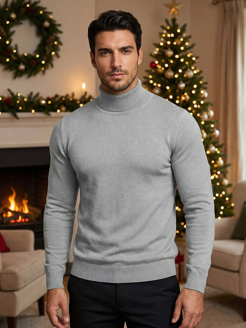 Herren Pullover Grau OZONEE V/V24504Z