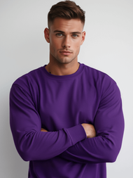 Herren Sweatshirt Violett OZONEE JS/2001-10Z