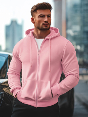 Herren Kapuzenpullover Puderrosa OZONEE JS/2008Z