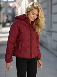 Damen Winterjacke Burgund OZONEE JS/16M9315/06