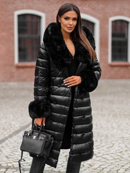 Damenmantel Schwarz OZONEE JS/5M3160/392Z