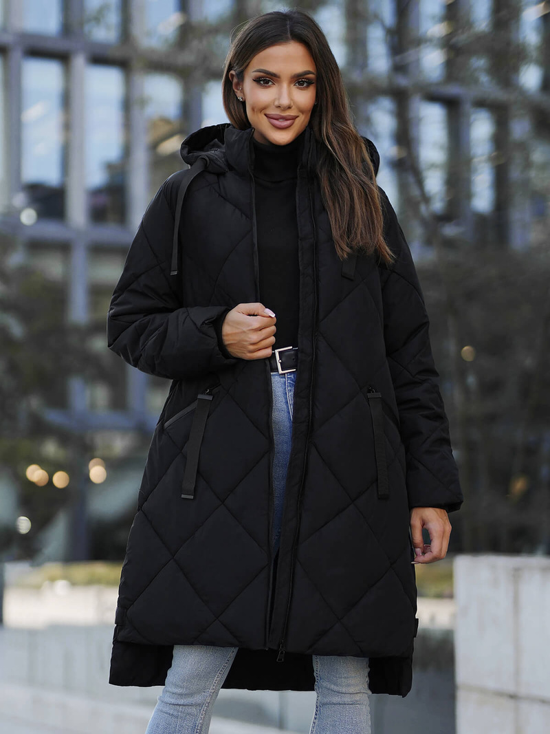 Damen Jacke Schwarz OZONEE JS/5M3168/392