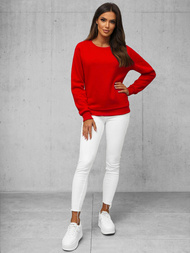 Damen Sweatshirt Rot OZONEE JS/W01Z