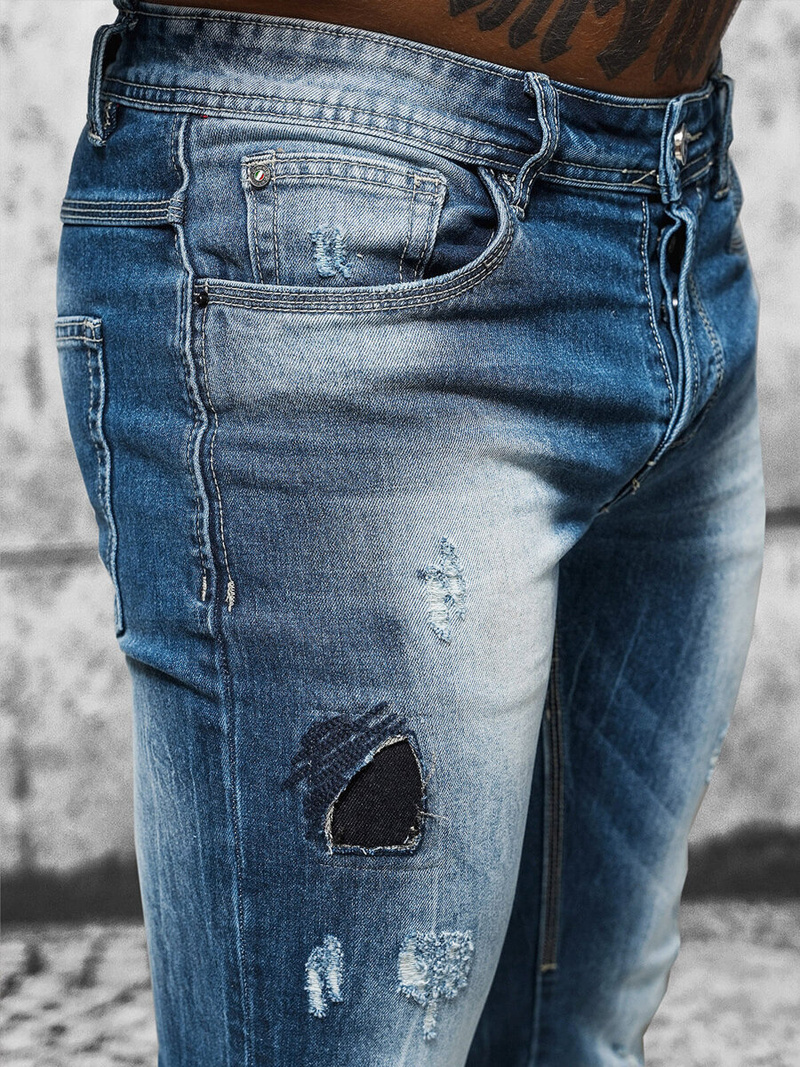 Herren Jeanshose Blau OZONEE NB/MP0008B