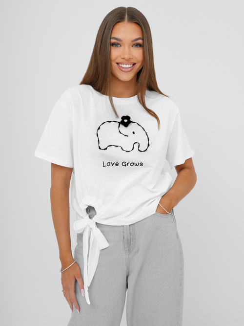 Damen T-shirt Weiß OZONEE JS/RJ77247