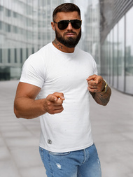 Herren T-shirt Weiß OZONEE O/QQ1388