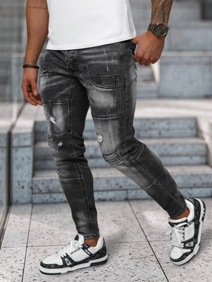 Herren Jeanshose Schwarz OZONEE NB/MP0155N